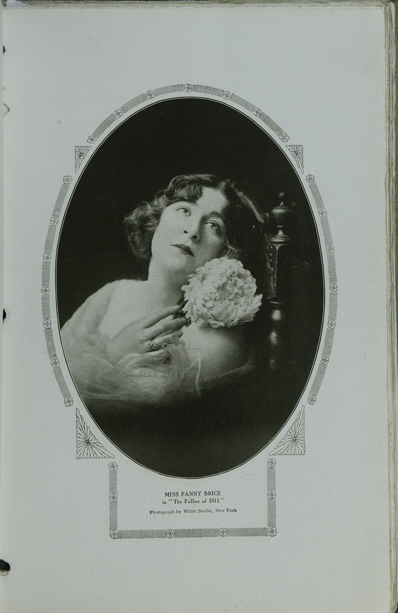 Miss Fanny Brice In “the Follies Of 1911” The American Vaudeville Archive — Special Collections