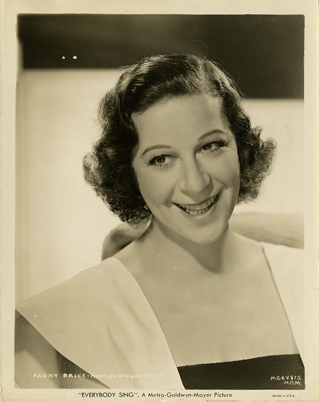 Fanny Brice Mgm Publicity Still The American Vaudeville Archive — Special Collections